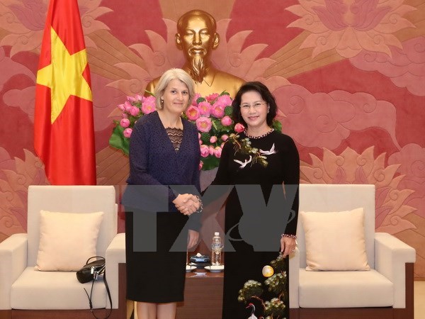 NA Chairwoman receives Danish, Swedish ambassadors hinh anh 1