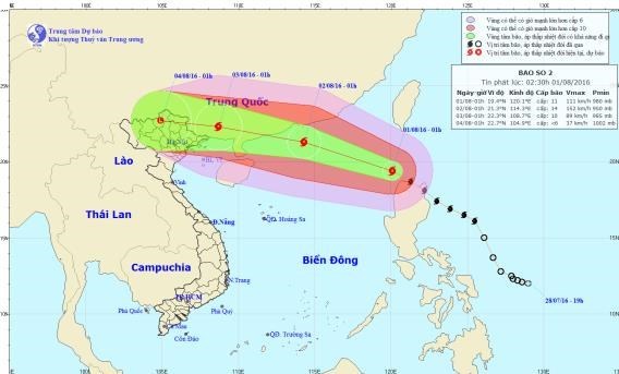 Storm Nida enters East Sea, generating strong winds hinh anh 1