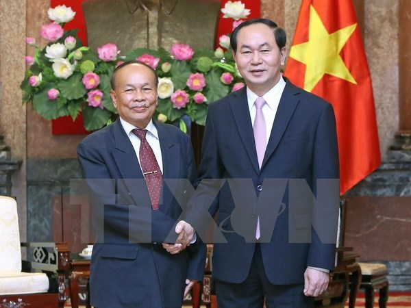State President welcomes Cambodian Senior Minister hinh anh 1