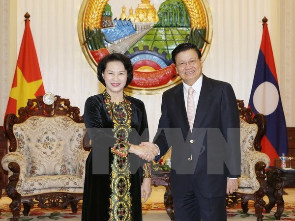 Lao papers highlight NA Chairwoman’s visit hinh anh 1
