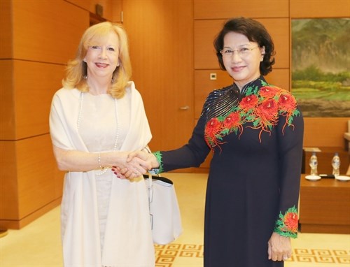 NA Chairwoman greets Deputy Speaker of UK House of Commons hinh anh 1