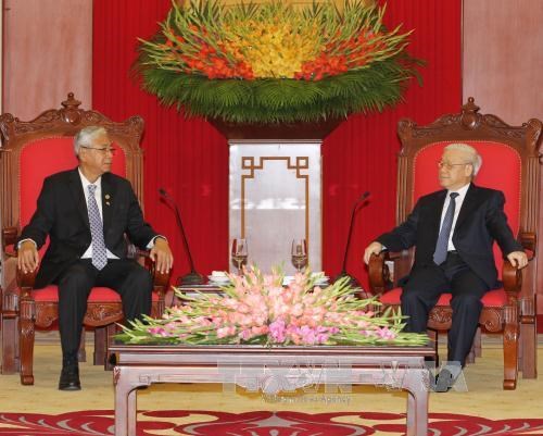 Myanmar President pledges to deepen ties with Vietnam hinh anh 1