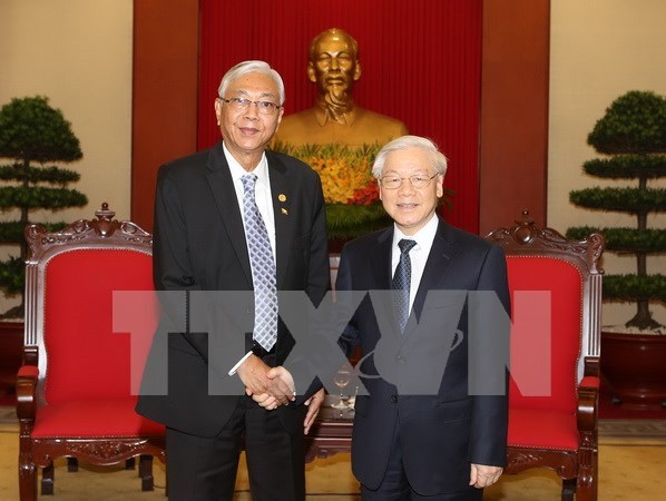 Myanmar President wraps up Vietnam visit hinh anh 1