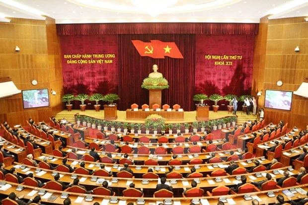 Party chief signs resolution on renewing growth model hinh anh 1
