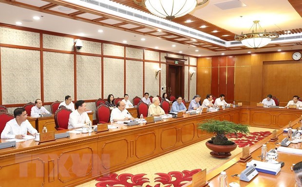 Party leader chairs meeting on important projects hinh anh 2