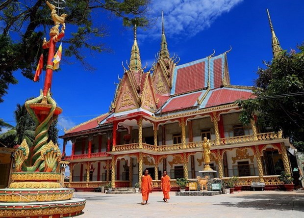 Chung Rut Pagoda, a wonder of Khmer cultural characteristics hinh anh 1