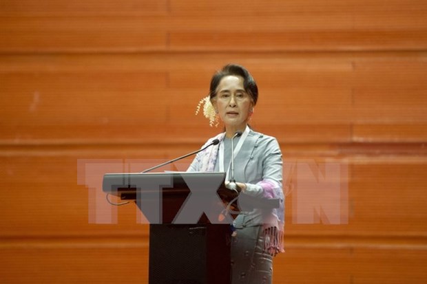 Aung San Suu Kyi urges all stakeholders in Myanmar to cooperate hinh anh 1