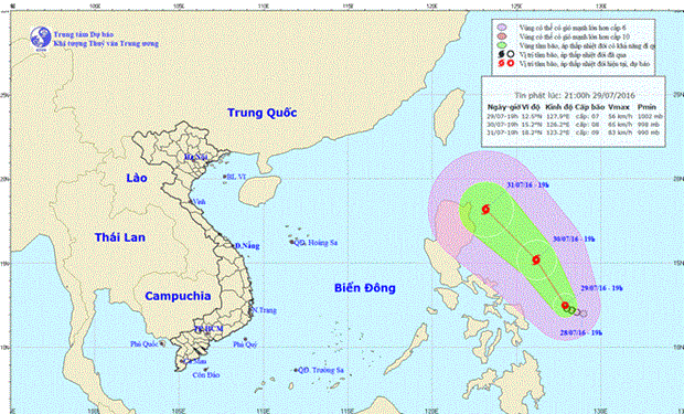Tropical depression in Philippines forecast to enter East Sea soon hinh anh 1