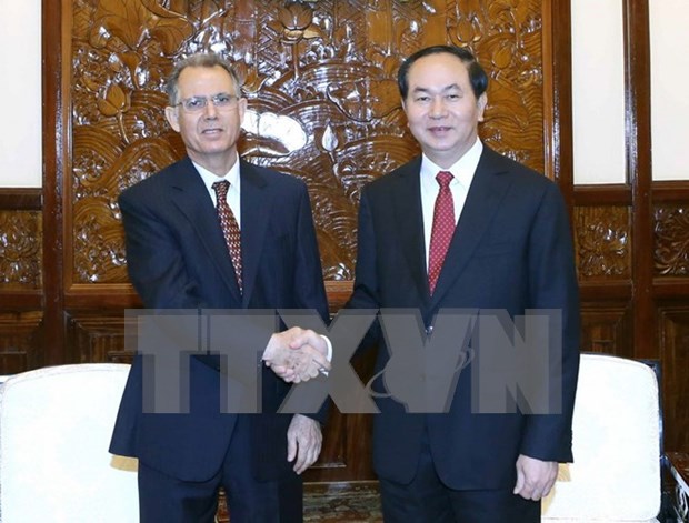 President receives out-going Moroccan Ambassador hinh anh 1