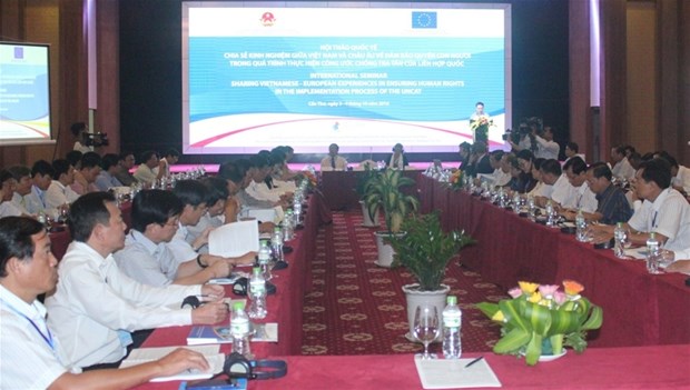 Vietnam, EU share experience in ensuring human rights hinh anh 1
