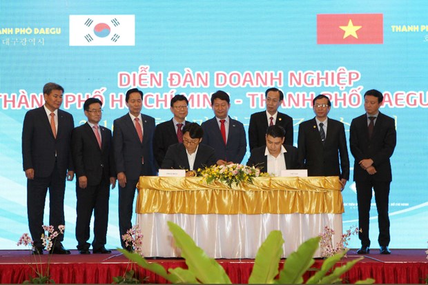 Forum connects companies of HCM, Daegu cities hinh anh 1