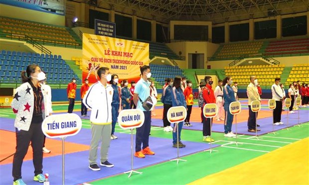 National Taekwondo Championship 2021 opens in Thua Thien-Hue hinh anh 1