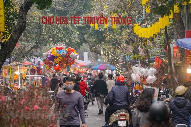 Traditional flower market adds vibrancy to Hanoi’s Tet flamboyance hinh anh 3