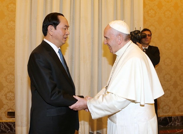 Pope Francis welcomes Vietnamese leader’s visit to Vatican hinh anh 1