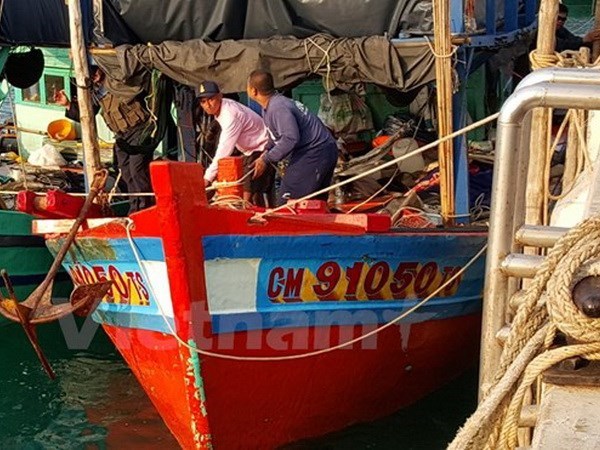 Thailand’s marine police capture Vietnamese fishing boats hinh anh 1