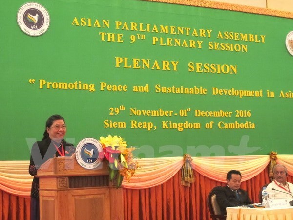 NA Vice Chairwoman calls on Asian countries to forge links hinh anh 1
