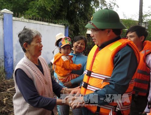Deputy PM inspects flood-hit areas in Binh Dinh, Quang Ngai hinh anh 1
