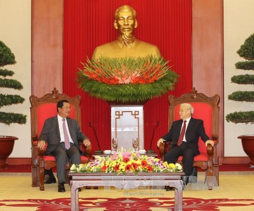 Party chief hails visit by Cambodian Prime Minister hinh anh 1