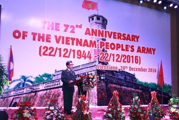 Establishment of Vietnam People’s Army celebrated in Laos hinh anh 1