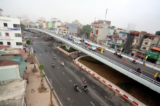 O Dong Mac – Nguyen Khoai flyover opens to traffic hinh anh 1
