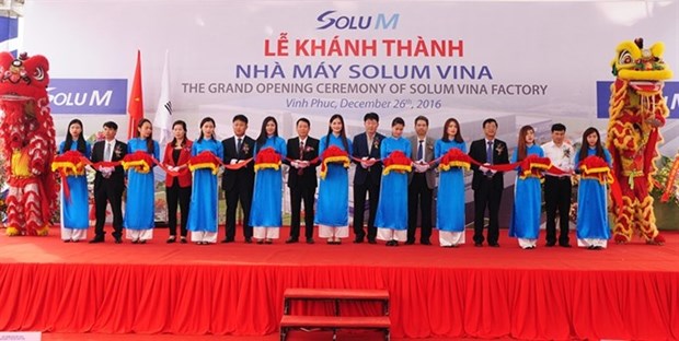 RoK’s Solum Vina Company inaugurates factory in Vinh Phuc hinh anh 1