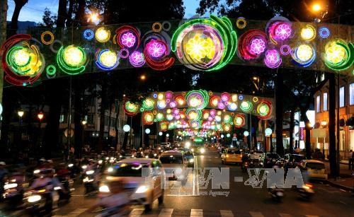 Hanoi rings in New Year with exhilaration hinh anh 1
