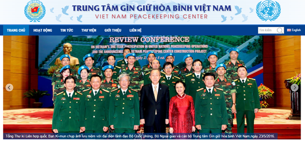 Vietnam peacekeeping centre launches official website hinh anh 1
