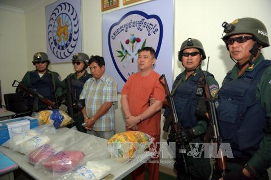 Cambodia arrests over 2,700 drug-related suspects in one month hinh anh 1
