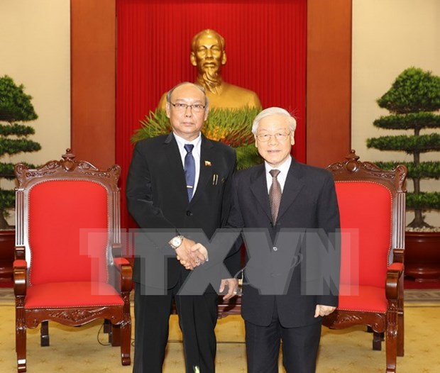 Party chief asserts treasuring friendship with Myanmar hinh anh 1