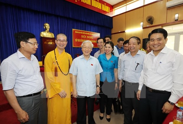 Party chief updates Hanoi voters on NA session’s outcomes hinh anh 1