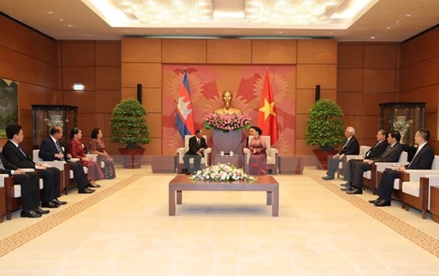 Cambodian NA President wraps up official visit to Vietnam hinh anh 1