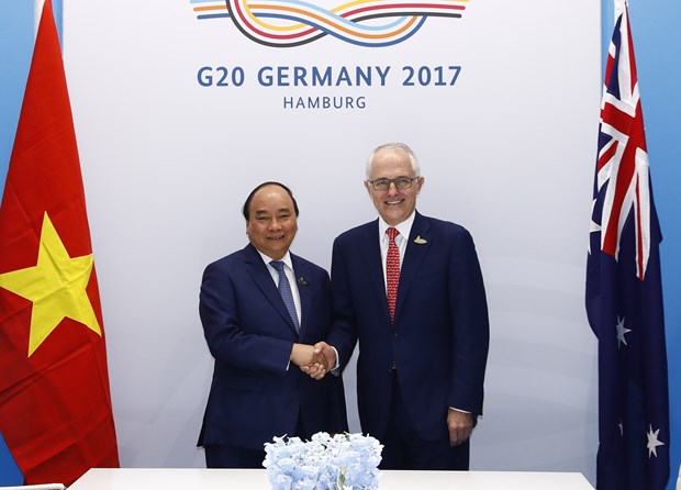 Vietnamese PM meets leaders of RoK, Australia in Hamburg hinh anh 2