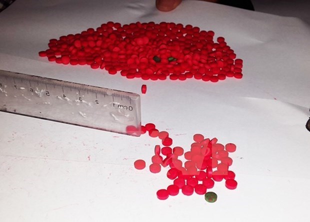 Quang Tri, Lao province bust smuggling of 40,000 synthetic pills hinh anh 1