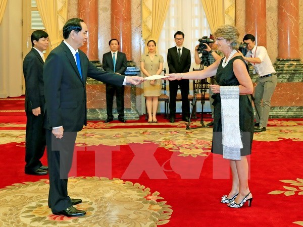 President Tran Dai Quang receives new Spanish, Yemen ambassadors hinh anh 1
