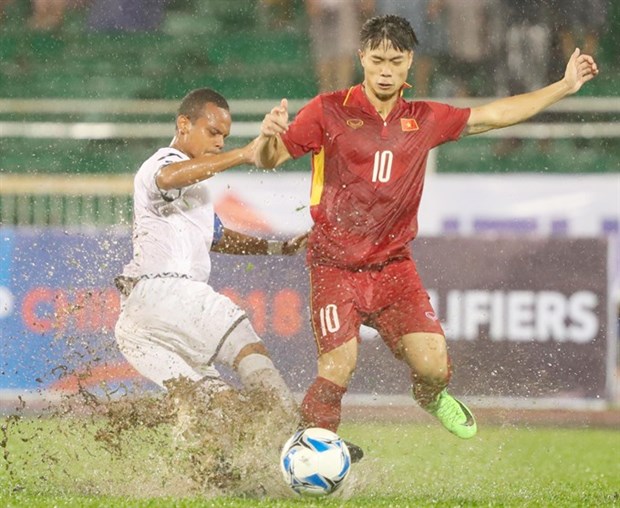 Vietnam beat Timor Leste in qualification match hinh anh 1