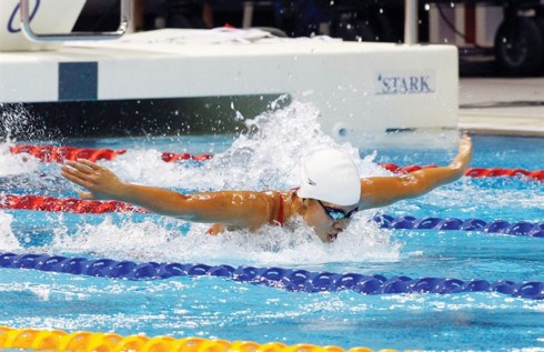 Vietnamese swimmer targets 8-10 golds at SEA Games hinh anh 1