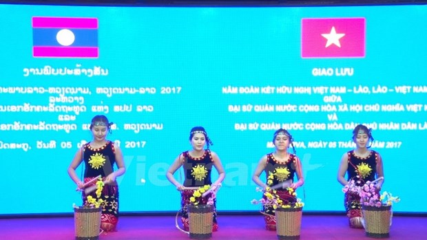 Art performance marks Vietnam-Laos diplomatic ties hinh anh 1