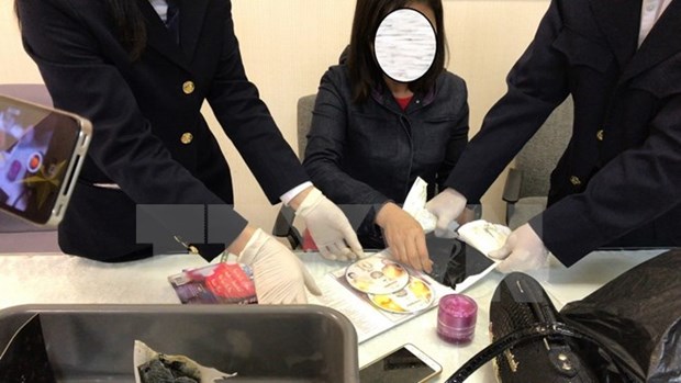 Vietnamese woman arrested for illegal cocaine transportation hinh anh 1