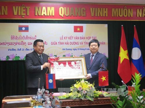 Hai Duong fosters ties with Vientiane province hinh anh 1
