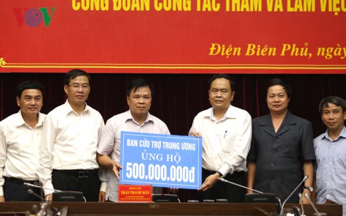 Vietnam Fatherland Front helps Dien Bien ease flood impacts hinh anh 1