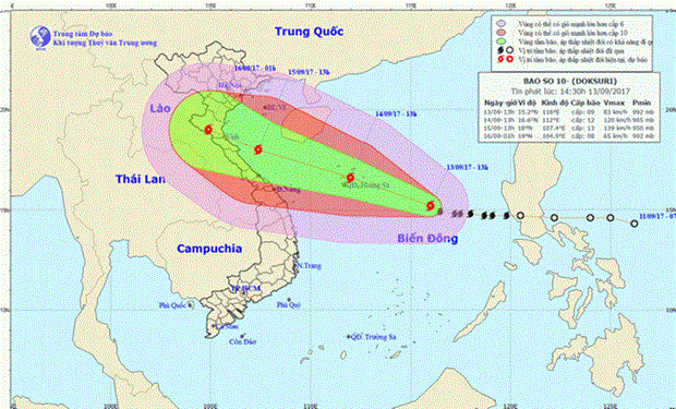 Biggest-ever storm to hit Vietnam on September 15-16 hinh anh 1
