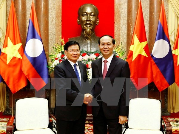 President: Vietnam gives top priority to boosting ties with Laos hinh anh 1