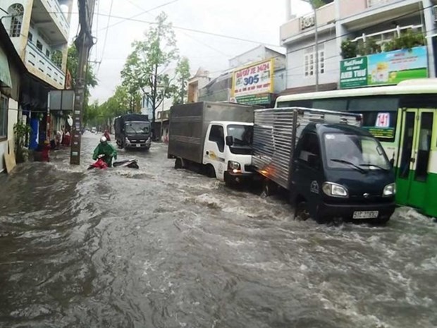 Flood warning system installed in HCM City hinh anh 1