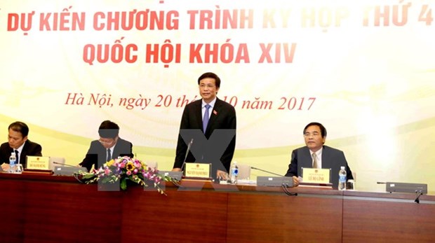 14th National Assembly’s fourth session scheduled for October 23 hinh anh 1
