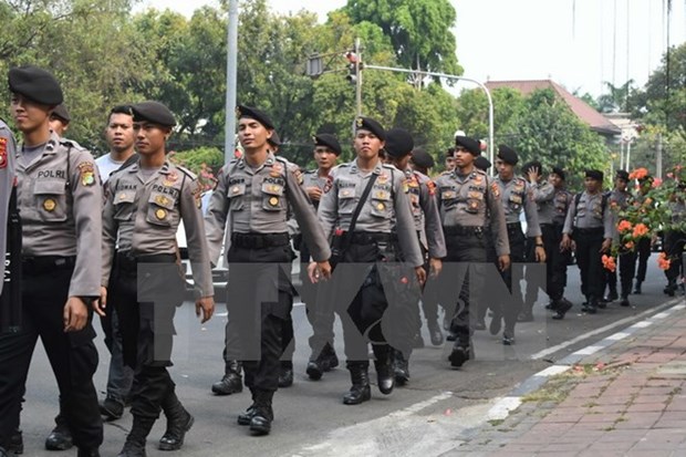 Indonesia arrests nine terrorist suspects hinh anh 1