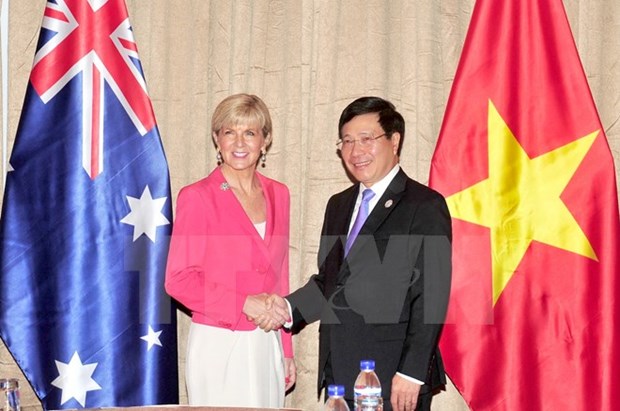 Deputy PM Pham Binh Minh receives Australian FM Julie Bishop hinh anh 1