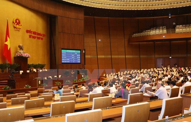 NA discusses draft resolutions, revised law hinh anh 1