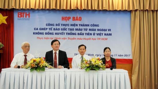Vietnam succeeds in first peripheral blood stem cells transplant hinh anh 1