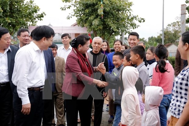NA Chairwoman attends great national unity festival in Nghe An hinh anh 1