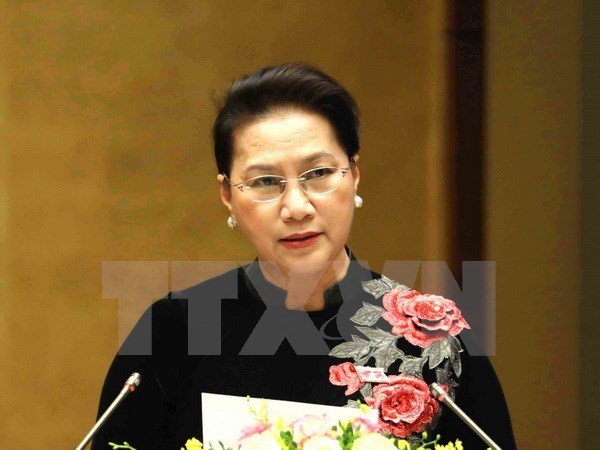 NA Chairwoman leaves for Singapore, Australia visits hinh anh 1